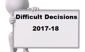 Difficult Decisions 2017-18