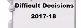 Difficult Decisions 2017-18
